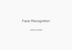 Face Recognition Computer Science PowerPoint Presentation