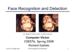Face recognition PowerPoint Presentation