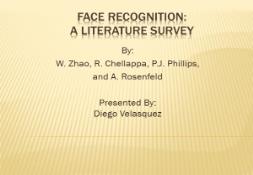 Face Recognition A Literature Survey PowerPoint Presentation