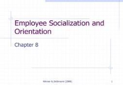 Employee Orientation PowerPoint Presentation