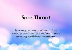 Sore Throat Health Issue PowerPoint Presentation