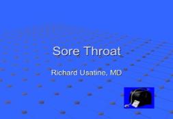 Sore Throat Medicine PowerPoint Presentation