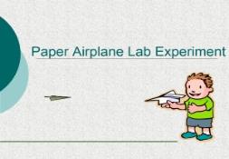 Paper Airplane Lab Experiment PowerPoint Presentation
