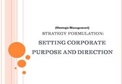 Strategy Formulation Vision and Mission Powerpoint Presentation