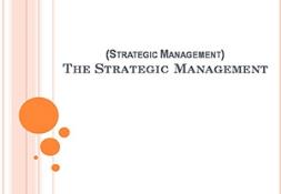 The Strategic Management Powerpoint Presentation