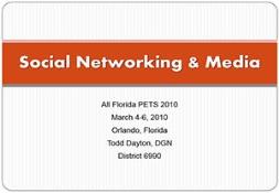Social Networking All Florida PETS Powerpoint Presentation