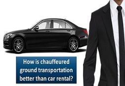 How is chauffeured ground transportation better than car rental PowerPoint Presentation