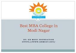 Best MBA College in Modi Nagar PowerPoint Presentation