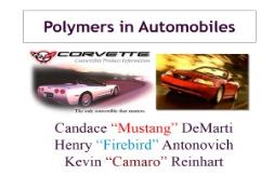 Polymers in Automobiles UB Engineering PowerPoint Presentation