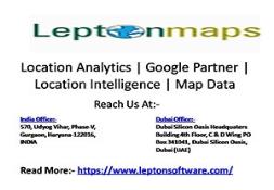 Location Analytics Intelligence | Google Partner | 3D geodata  | Map Data | Google Maps Reseller PowerPoint Presentation
