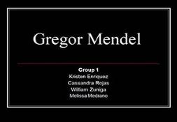 Gregor Mendel Powerpoint Presentation