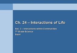 Interactions Of Life-Communities Powerpoint Presentation