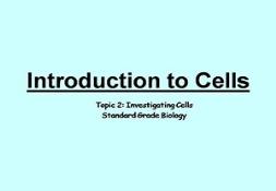 Introduction To Cells Powerpoint Presentation