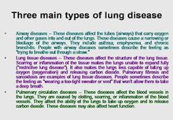 Lung Disease Powerpoint Presentation