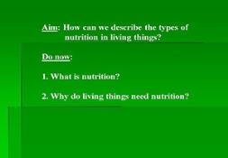 Nutrition Powerpoint Presentation
