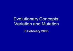 Variation And Mutation Powerpoint Presentation