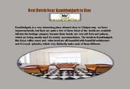 Keya valley Resor-Best Hotels Near Kumbhalgarh to Stay Powerpoint Presentation