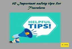10 Important Safety Tips For Travelers Powerpoint Presentation