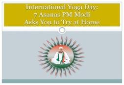 Modi Yoga Asanas PowerPoint Presentation