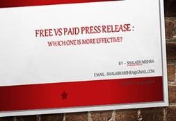 Free vs paid Press release Powerpoint Presentation