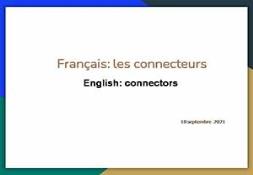 English-Connectors PowerPoint Presentation