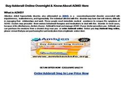 Where to Buy Adderall Online Overnight in USA Powerpoint Presentation