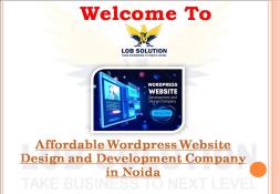 Affordable Website Design and Development Company in Noida Powerpoint Presentation