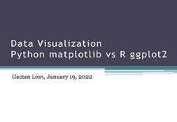 Comparing R and Python graphing capabilities PowerPoint Presentation