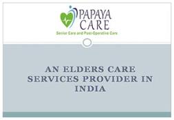 PapayaCare-Senior care and Post operative care Powerpoint Presentation
