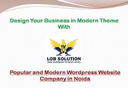Popular and Modern Wordpress Website Company in Noida Powerpoint Presentation