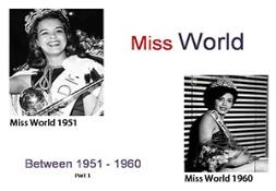 Miss World Winners (Between 1951 to 1960) PowerPoint Presentation