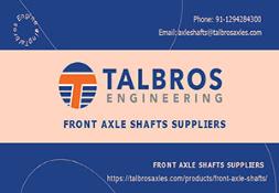 Front Axle Shafts Suppliers PowerPoint Presentation