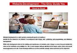 Website Development-The Only Guide You Need to Read PowerPoint Presentation