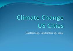 Climate Change for 24 US Cities with Temperature Record going back to 1895 PowerPoint Presentation