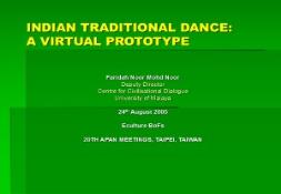 INDIAN TRADITIONAL DANCE PowerPoint Presentation