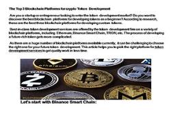 How to choose best crypto token development company PowerPoint Presentation