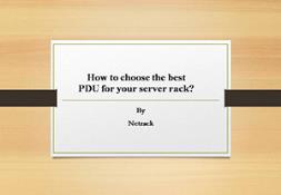 How to Choose the best PDU for Your Server Rack PowerPoint Presentation