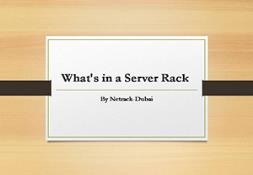 Whats in a Server Rack Powerpoint Presentation