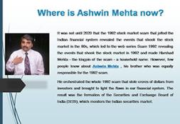 Where is Ashwin Mehta Now PowerPoint Presentation