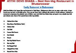 Best Restaurant in Bhubaneswar-Atithi Devo Bhaba Powerpoint Presentation