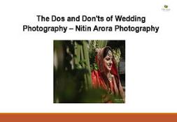 The Dos and Donts of Wedding Photography Powerpoint Presentation
