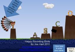 Happy Rounding Birds with Score PowerPoint Presentation