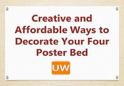 Modern Four Poster Bed with Storage Perfect for Your Bedroom Powerpoint Presentation