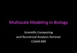 Multiscale Modeling in Biology PowerPoint Presentation