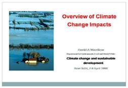 Overview of Climate Change Impacts Powerpoint Presentation