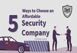 5 Ways to Choose an Affordable Security Company PowerPoint Presentation