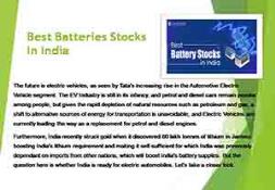 Best Batteries Stocks In India To Buy In 2023 PowerPoint Presentation