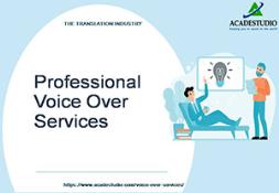 What are the benefits of voice-over services PowerPoint Presentation