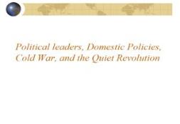 Political Leaders and Domestic Issues PowerPoint Presentation