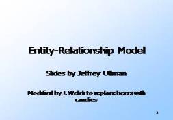 Entity Relationship Model PowerPoint Presentation